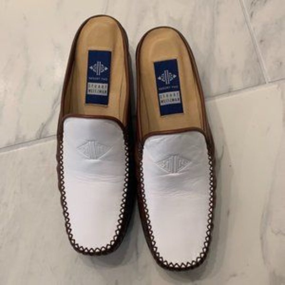 Stuart Weitzman Two-Toned Mules - image 1